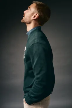 OOTO Sudadera caja logo Verde oscuro