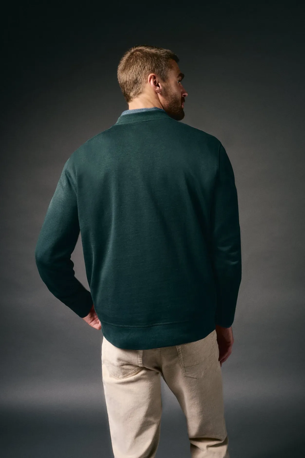 OOTO Sudadera caja logo Verde oscuro