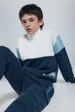 Springfield Kids Sudadera camionero cortes niño azul Clearance