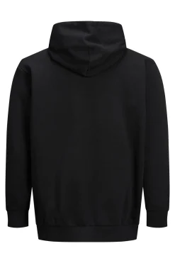 Jack & Jones PLUS Sudadera capucha print logo PLUS negro Best