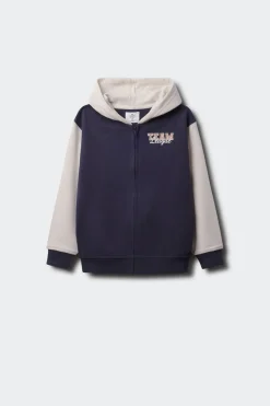 Springfield Kids Sudadera capucha varsity niño azul Clearance