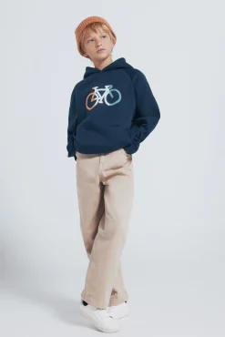Springfield Kids Sudadera con capucha bici niño azul Best