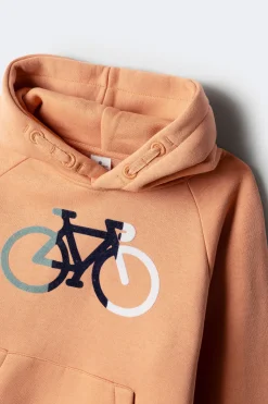 Springfield Kids Sudadera con capucha bici niño naranja Clearance