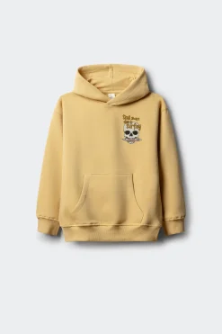 Springfield Kids Sudadera con capucha calavera niño amarillo
