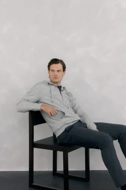 Pedro del Hierro Sudadera con capucha tejido técnico Gris Best