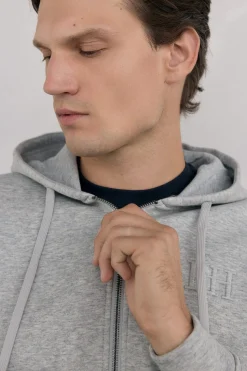 Pedro del Hierro Sudadera con capucha tejido técnico Gris Best