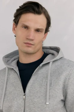 Pedro del Hierro Sudadera con capucha tejido técnico Gris Best