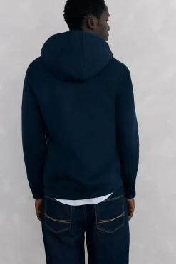 Pedro del Hierro Sudadera con capucha tejido técnico Azul Hot