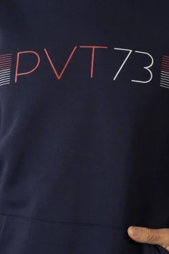 Privata Sudadera con capucha y bolsillos Azul marino Sale