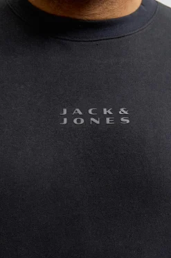 Jack & Jones PLUS Sudadera con capucha y logo negro