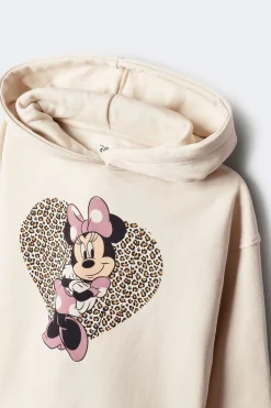 Springfield Kids Sudadera con cpaucha Minnie leopardo niña estampado Outlet