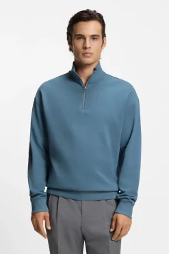 HUGO Sudadera con cremallera Azul Clearance