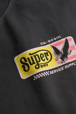 Superdry Sudadera corte holgado gris Sale