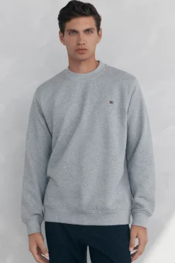 Pedro del Hierro Sudadera cuello caja Gris Discount