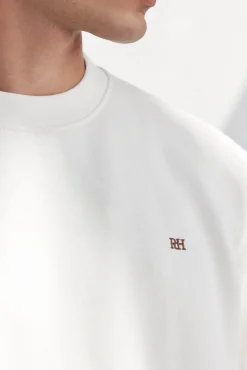 Pedro del Hierro Sudadera cuello caja Blanco Sale