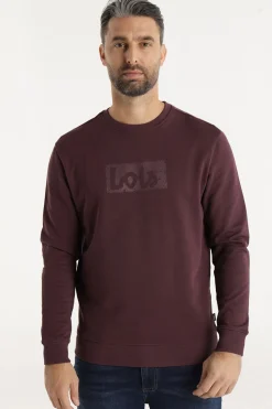 Lois Sudadera Cuello Caja burdeos Discount