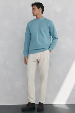 Pedro del Hierro Sudadera cuello caja Azul Clearance