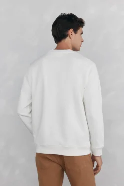 Pedro del Hierro Sudadera cuello caja big logo Blanco New