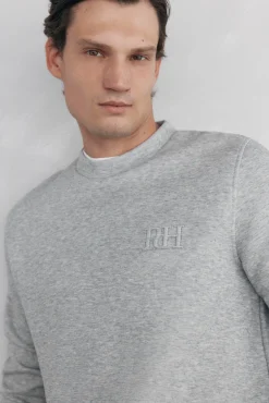 Pedro del Hierro Sudadera cuello caja tejido técnico Gris Sale