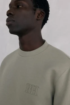 Pedro del Hierro Sudadera cuello caja tejido técnico Verde