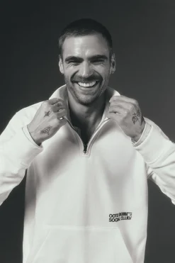 OOTO Sudadera cuello cremallera Blanco Outlet