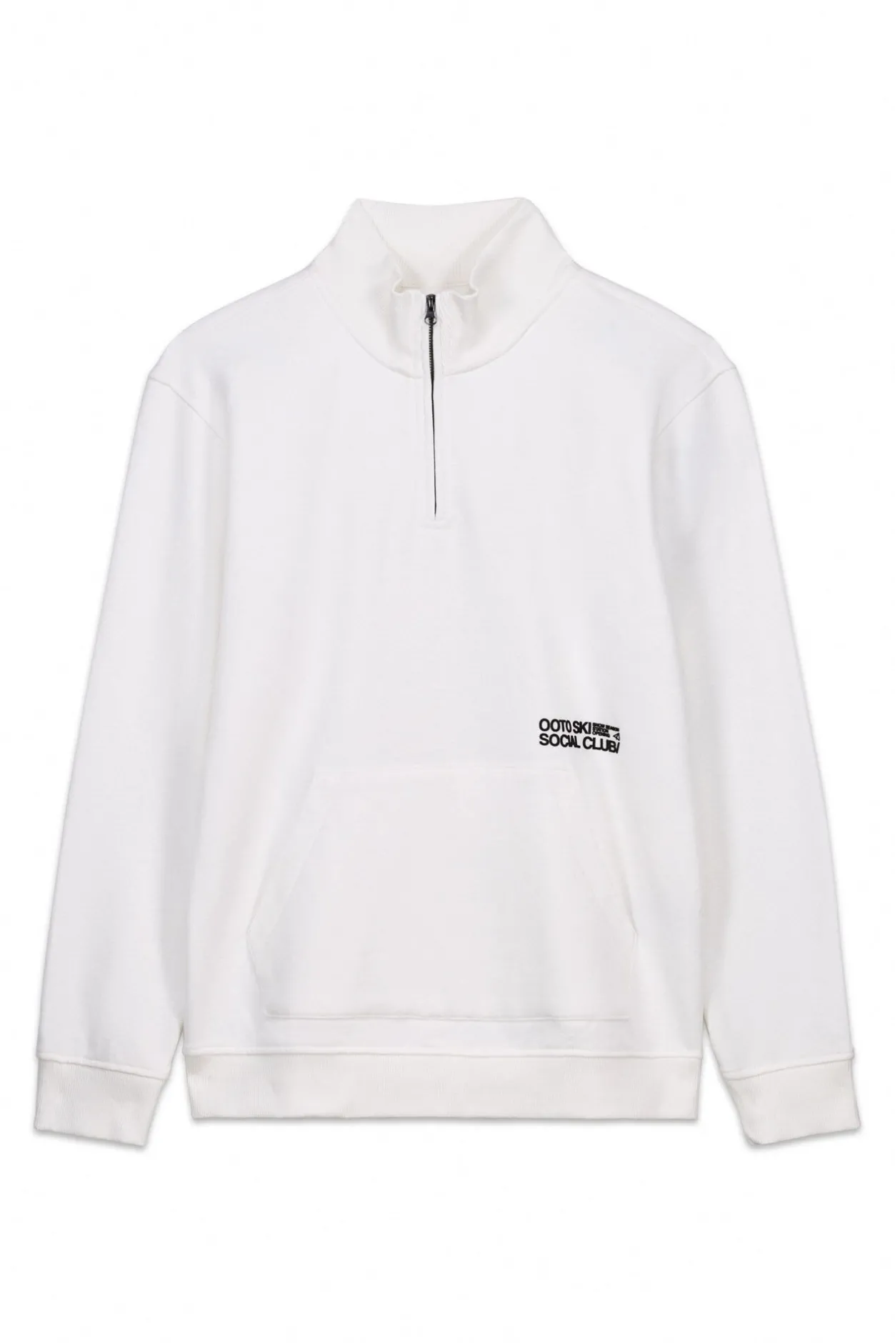 OOTO Sudadera cuello cremallera Blanco Outlet