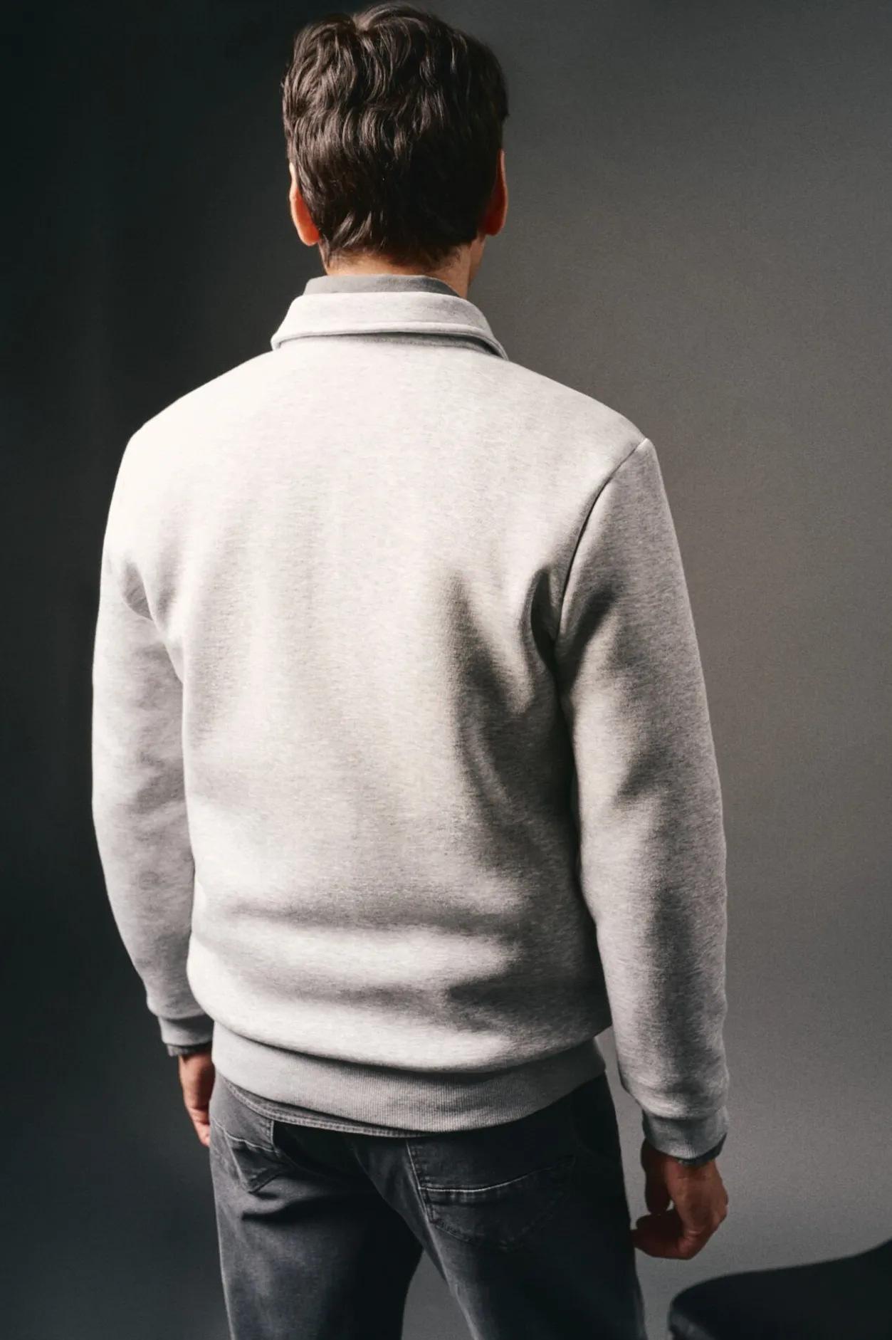 OOTO Sudadera cuello cremallera Gris Sale