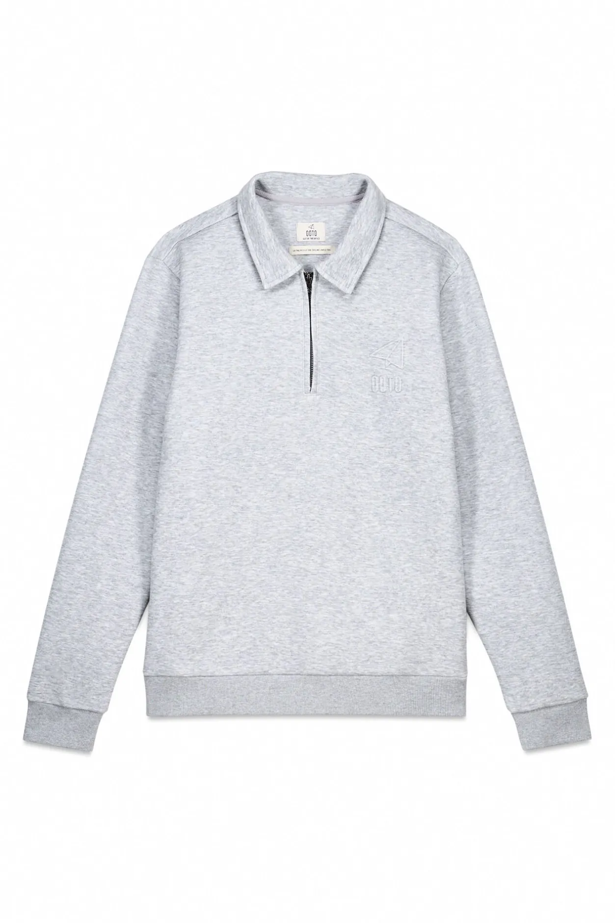 OOTO Sudadera cuello cremallera Gris Sale