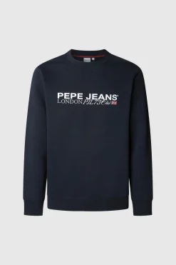 Pepe Jeans Sudadera Cuello Redondo Con Logo azul Best