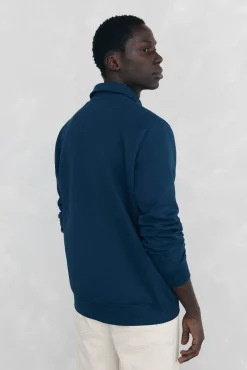 Pedro del Hierro Sudadera cuello semicisne Azul Online