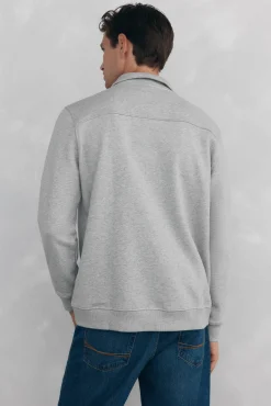 Pedro del Hierro Sudadera cuello vespa Gris Hot