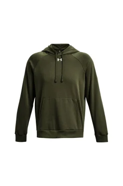Under Armour Sudadera de algodón con capucha de hombre kaki Online