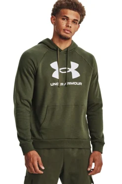 Under Armour Sudadera de algodón de hombre kaki Hot