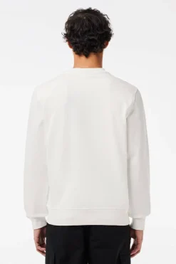 Lacoste Sudadera de felpa polar Blanco Online