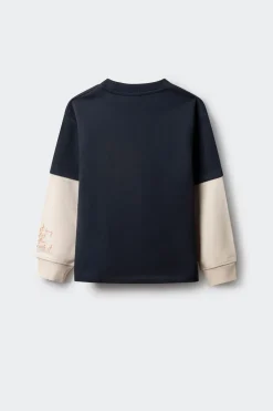 Springfield Kids Sudadera doble capa niño azul New