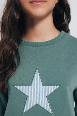 Springfield Kids Sudadera Estrella niña verde Online