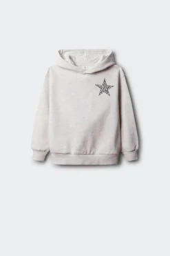 Springfield Kids Sudadera estrella niña espalda gris Best