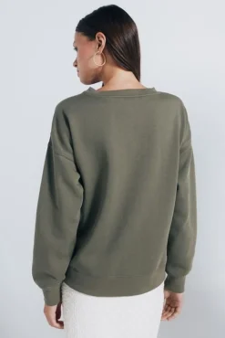 Springfield Sudadera gráfica ciudad kaki Hot