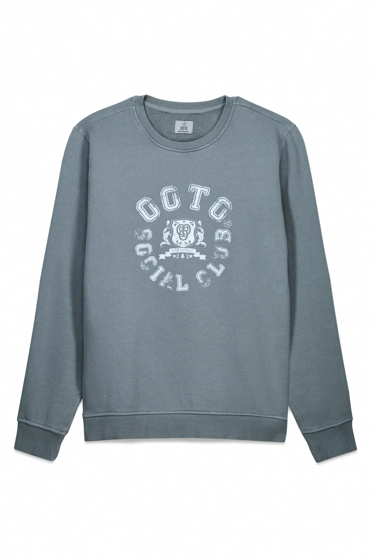 OOTO Sudadera gráfica cuello caja Azul Online