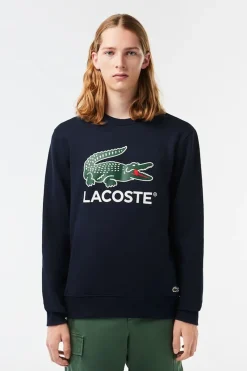 Lacoste Sudadera en felpa de algodón de corte clásico Azul marino New
