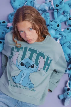 Springfield Kids Sudadera "Lilo & stitch" niña verde Hot
