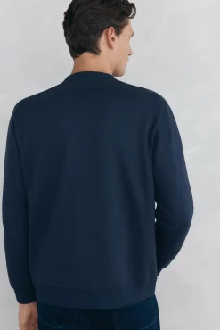 Pedro del Hierro Sudadera logo Azul Discount