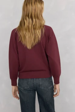 Pedro del Hierro Sudadera logo bordado Burdeos Online