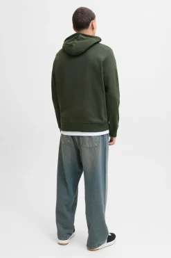 Jack & Jones Sudadera logo con capucha verde Outlet