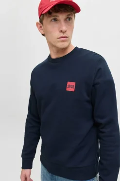 Jack & Jones Sudadera logo contraste azul Hot