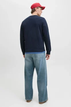 Jack & Jones Sudadera logo contraste azul Hot