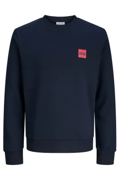 Jack & Jones Sudadera logo contraste azul Hot