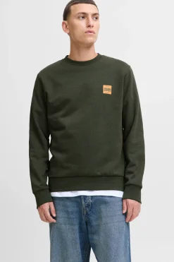 Jack & Jones Sudadera logo contraste verde Clearance