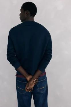 Pedro del Hierro Sudadera logo cuello caja Azul Outlet