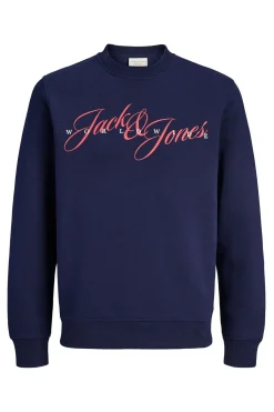 Jack & Jones PLUS Sudadera logo frontal azul New